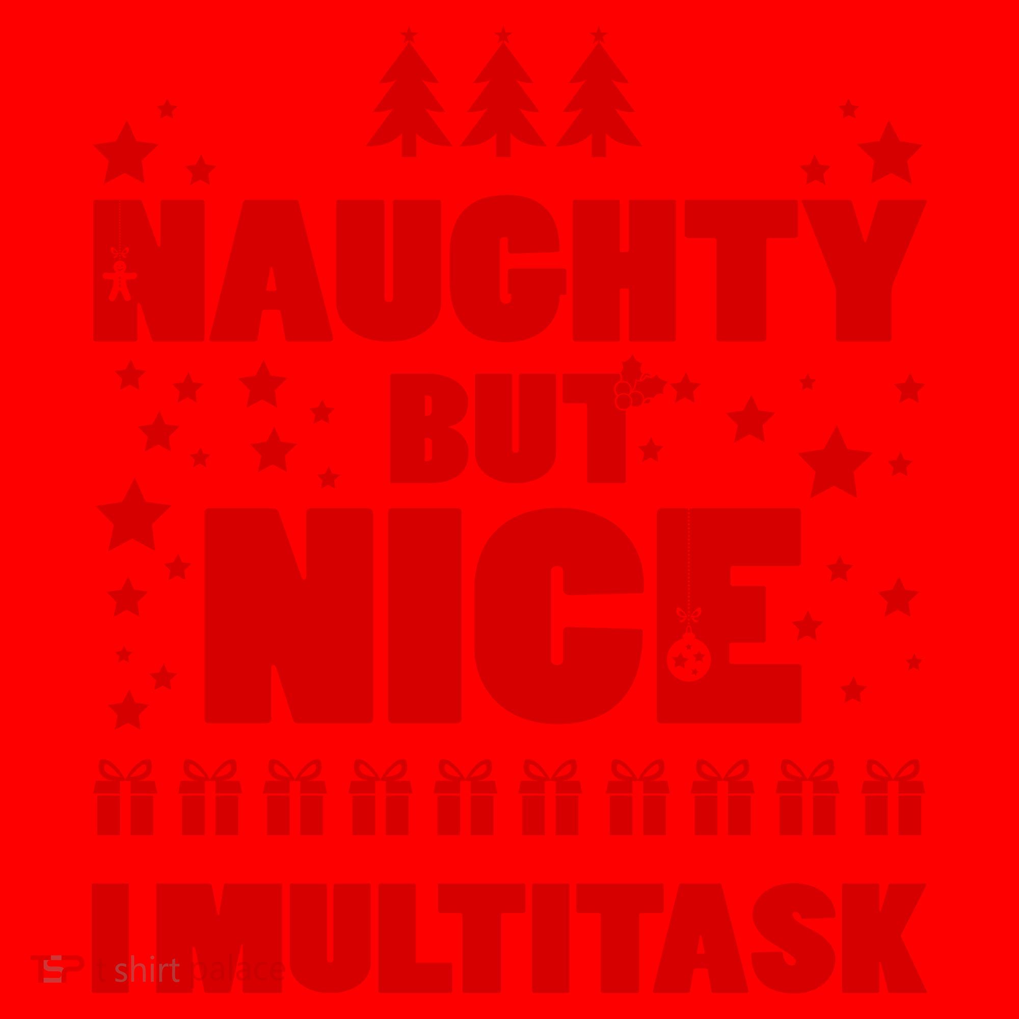 Naughty But Nice I Multitask Santa Hat