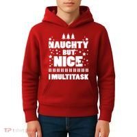 Naughty But Nice I Multitask Kids Hoodie thumb 4