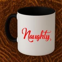 Naughty Christmas Couples Naughty and Nice Coffee Mug thumb 2