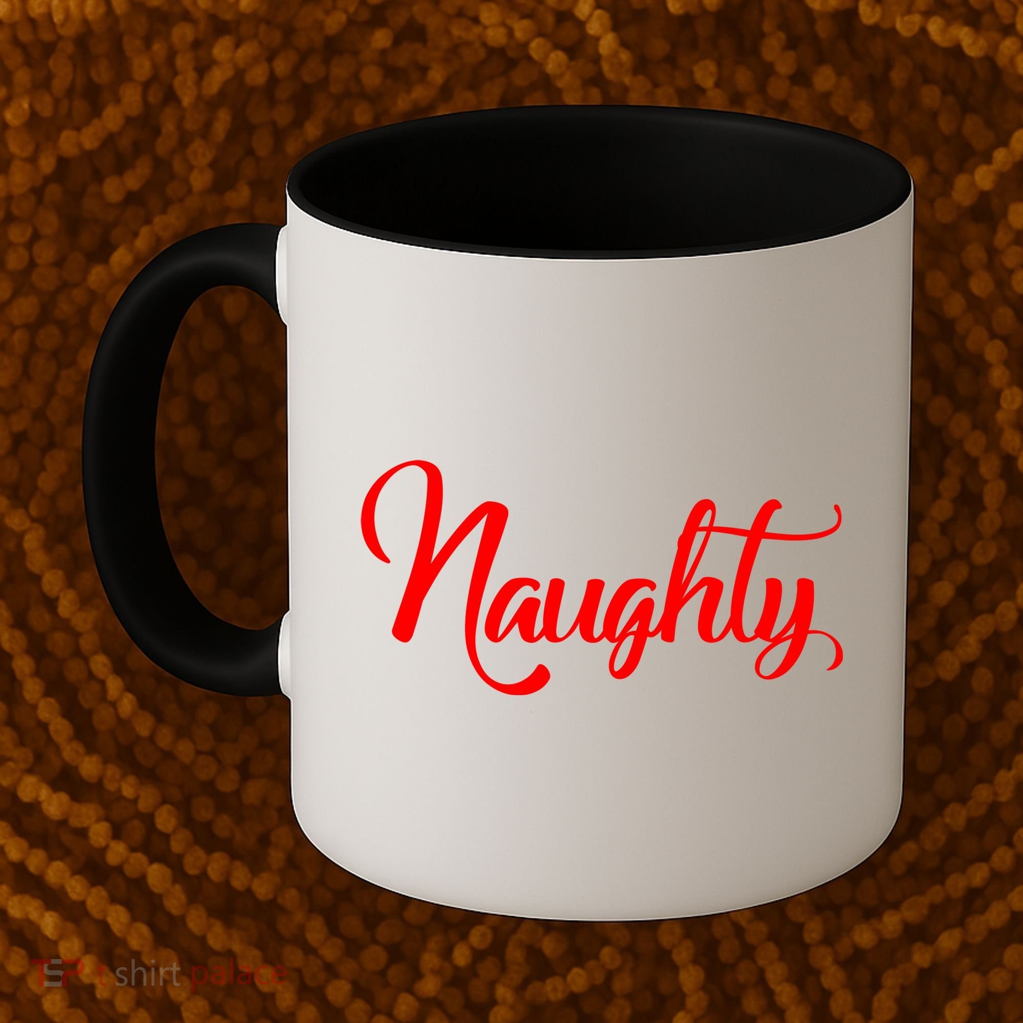 Naughty Christmas Couples Naughty and Nice Coffee Mug