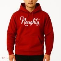 Naughty Christmas Couples Naughty and Nice Hoodie thumb 2