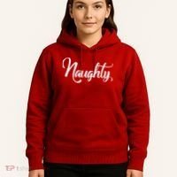Naughty Christmas Couples Naughty and Nice Hoodie thumb 5