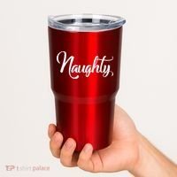 Naughty Christmas Couples Naughty and Nice Tumbler thumb 2