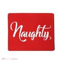 Naughty Christmas Couples Naughty and Nice Mousepad thumb 0