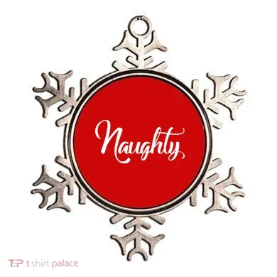 Naughty Christmas Couples Naughty and Nice Ornament