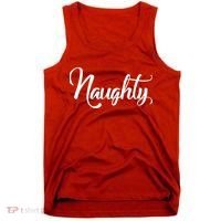 Naughty Christmas Couples Naughty and Nice Tank Top thumb 0
