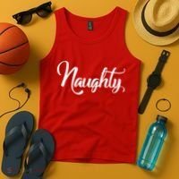 Naughty Christmas Couples Naughty and Nice Tank Top thumb 4