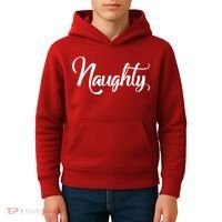 Naughty Christmas Couples Naughty and Nice Kids Hoodie thumb 4