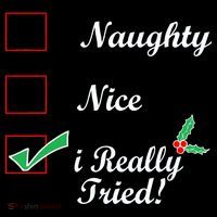 Naughty Nice I Really Tried Checklist Women's Hoodie thumb 2