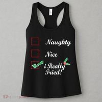Naughty Nice I Really Tried Checklist Women's Tank Top thumb 3