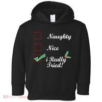 Naughty Nice I Really Tried Checklist Toddler Hoodie thumb 0