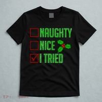 Naughty Nice I Tried Christmas T-Shirt thumb 5