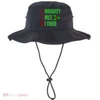Naughty Nice I Tried Christmas Bucket Hat thumb 0