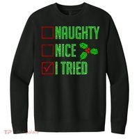 Naughty Nice I Tried Christmas V.I.T. Fleece Crew Sweatshirt thumb 0