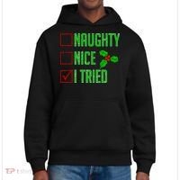 Naughty Nice I Tried Christmas District V.I.T. Heavyweight Hoodie thumb 0