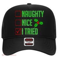 Naughty Nice I Tried Christmas Hat thumb 0