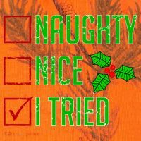 Naughty Nice I Tried Christmas Kati Licensed 12" Camo Cuffed Beanie thumb 2
