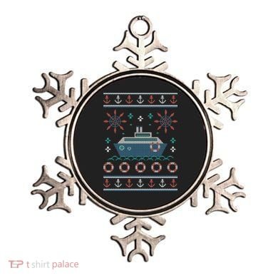 Nautical Ship Boat Ugly Christmas Sweater Ornament