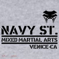 Navy St Mix Martial Arts Venice California Snake Logo Women's Racerback Cropped Tank thumb 2