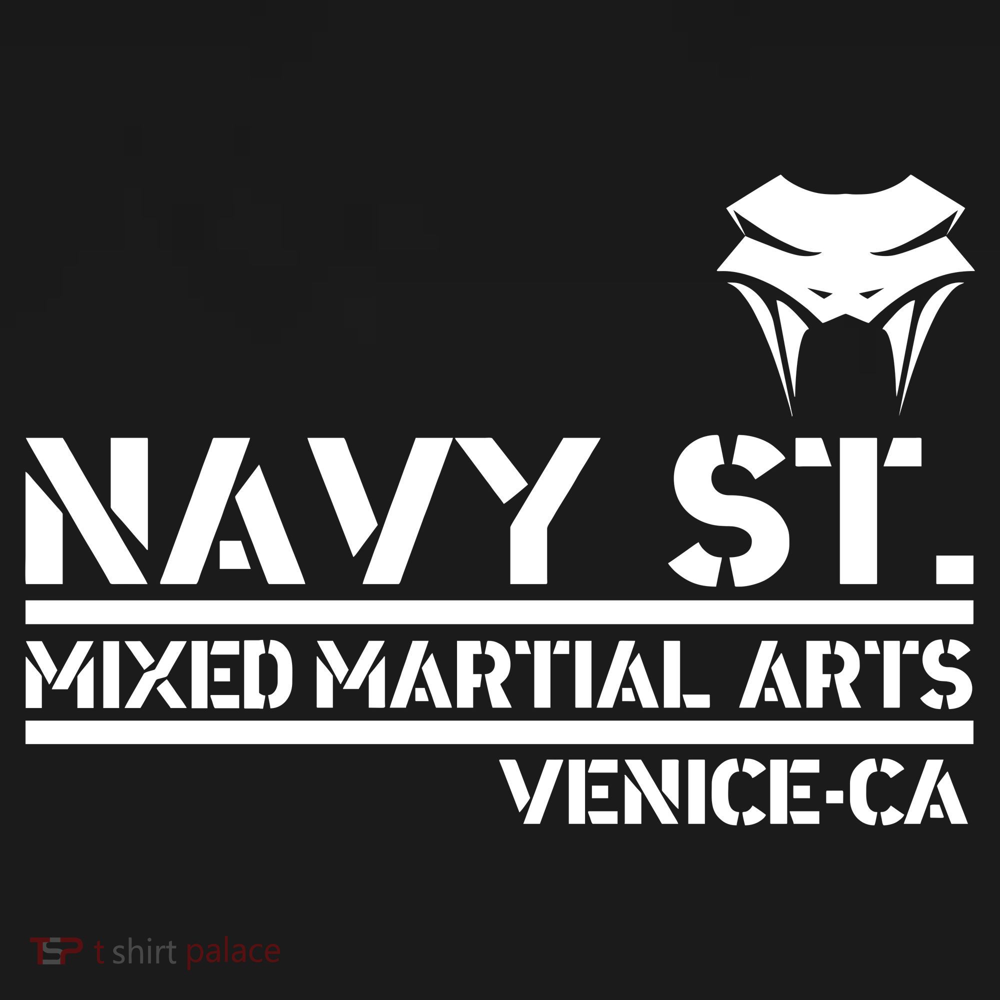 Navy St Mix Martial Arts Venice California Snake Logo Backpack