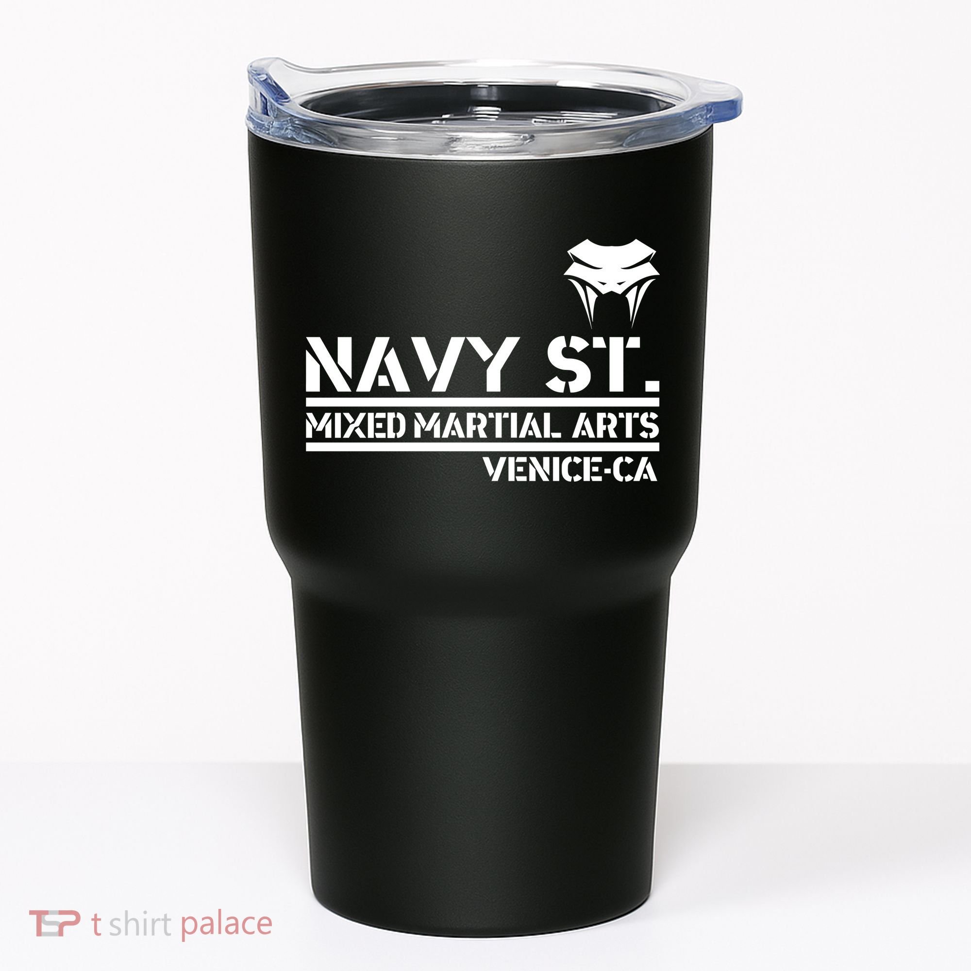Navy St Mix Martial Arts Venice California Snake Logo Tumbler
