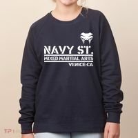 Navy St Mix Martial Arts Venice California Snake Logo Women's Sweatshirt thumb 0