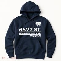 Navy St Mix Martial Arts Venice California Snake Logo Hoodie thumb 0