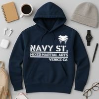 Navy St Mix Martial Arts Venice California Snake Logo Hoodie thumb 3