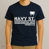 Navy St Mix Martial Arts Venice California Snake Logo T-Shirt thumb 3