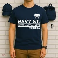 Navy St Mix Martial Arts Venice California Snake Logo T-Shirt thumb 6