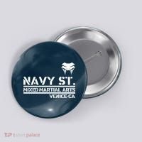 Navy St Mix Martial Arts Venice California Snake Logo Button thumb 0
