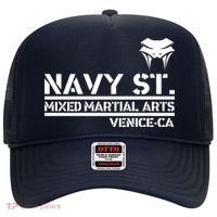 Navy St Mix Martial Arts Venice California Snake Logo Hat thumb 0