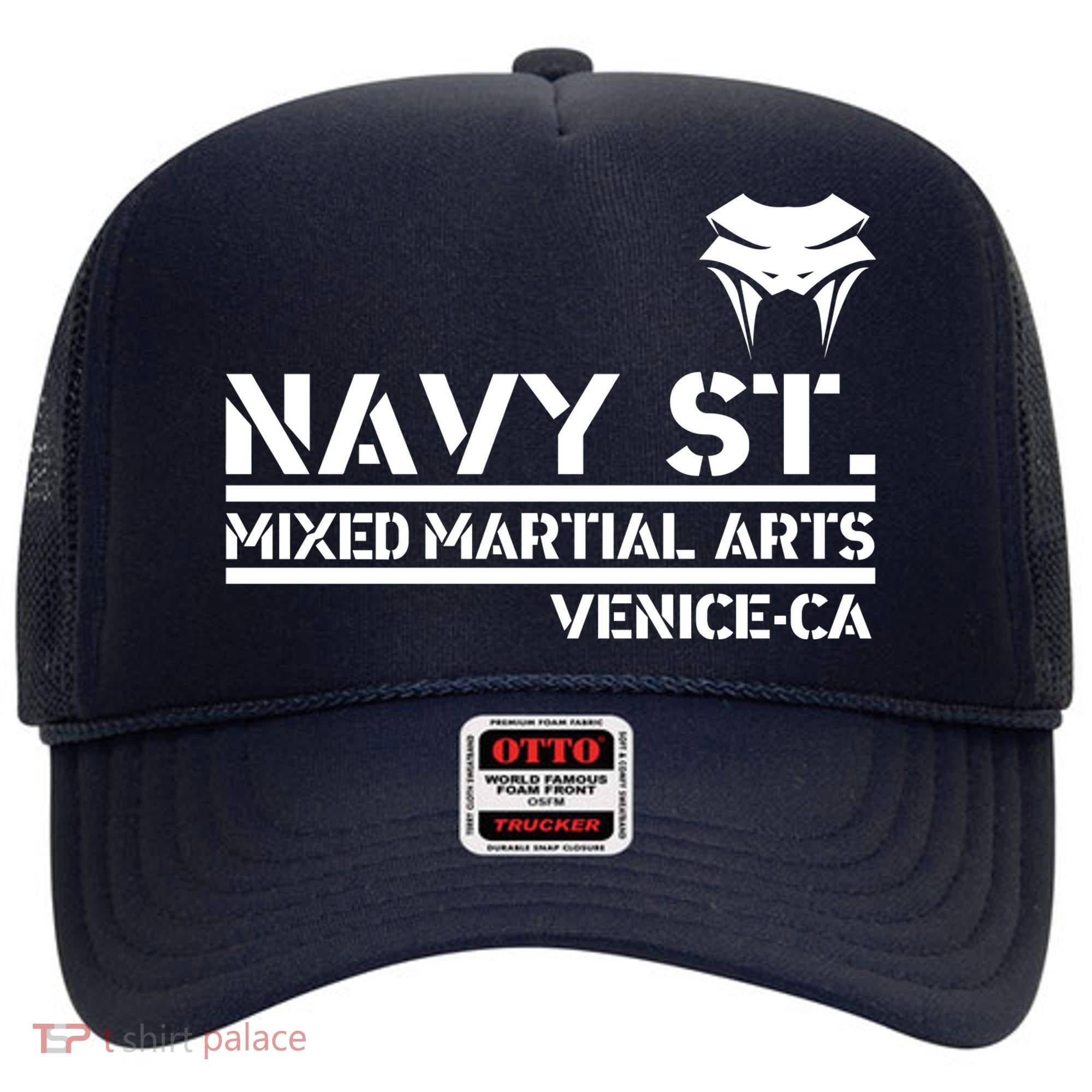 Navy St Mix Martial Arts Venice California Snake Logo Hat