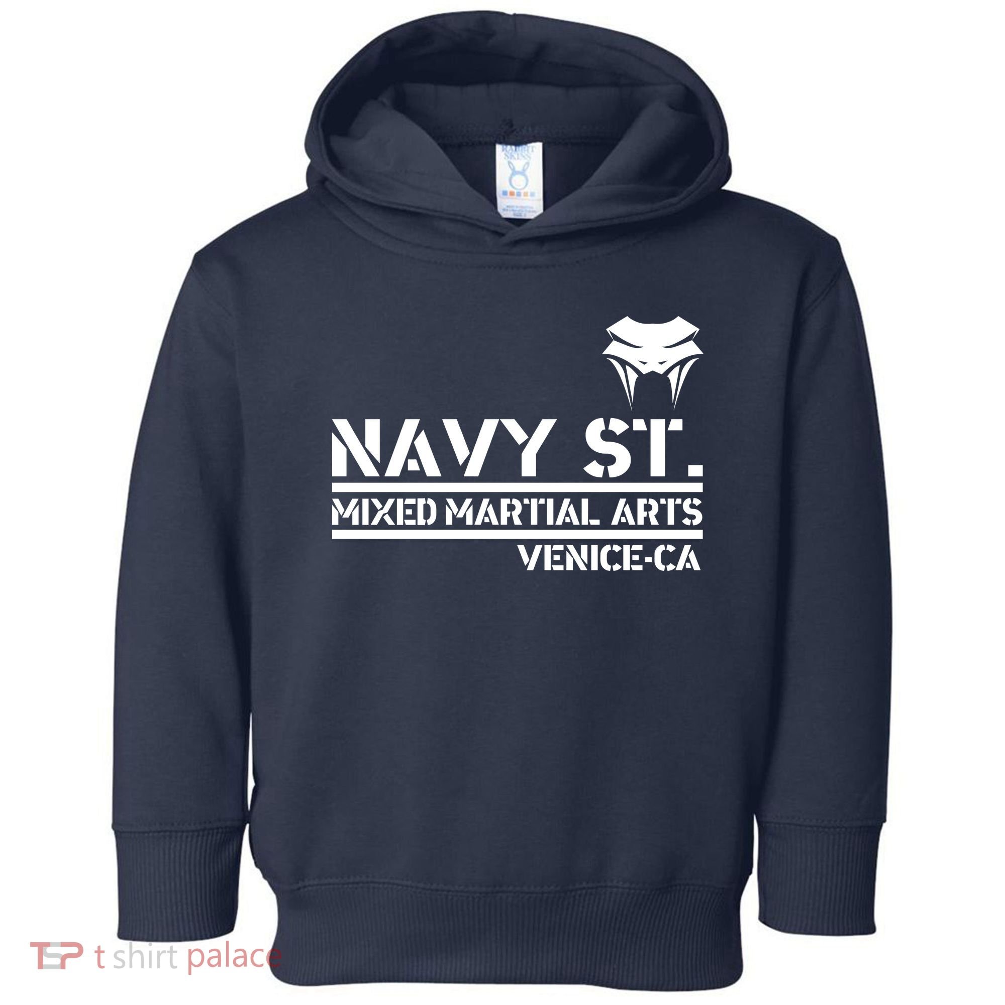 Navy St Mix Martial Arts Venice California Snake Logo Toddler Hoodie