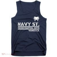 Navy St Mix Martial Arts Venice California Snake Logo Tank Top thumb 0