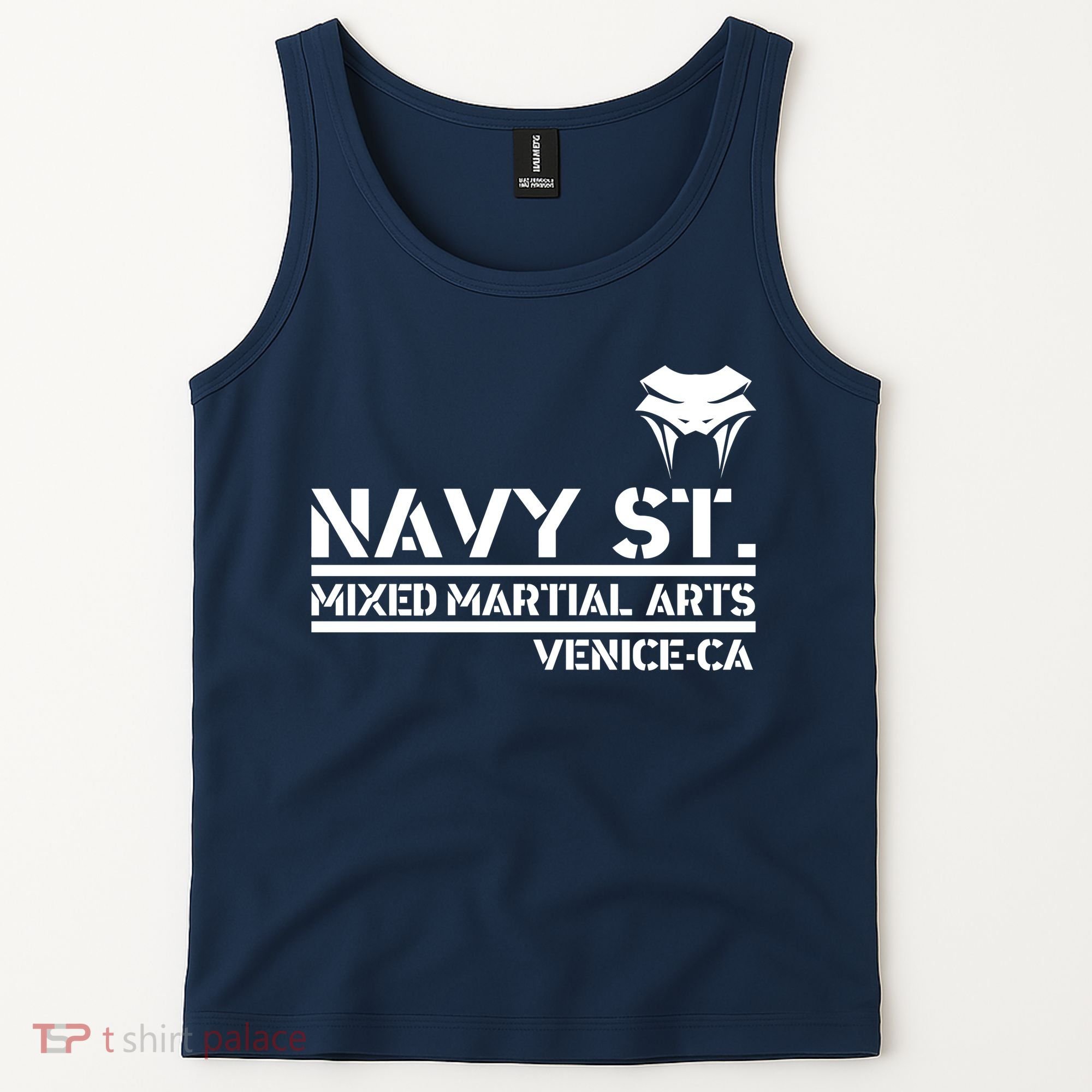 Navy St Mix Martial Arts Venice California Snake Logo Tank Top