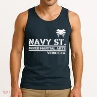 Navy St Mix Martial Arts Venice California Snake Logo Tank Top thumb 3