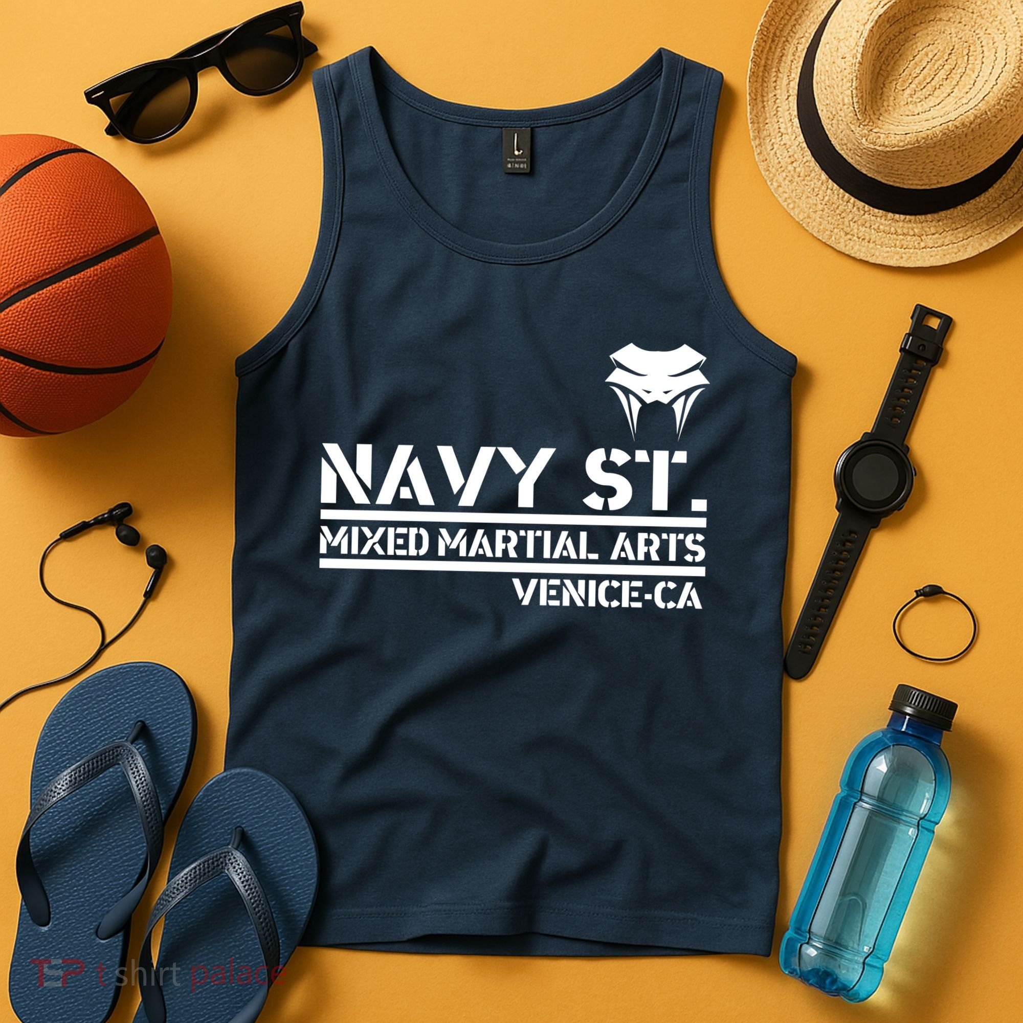 Navy St Mix Martial Arts Venice California Snake Logo Tank Top