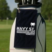 Navy St Mix Martial Arts Venice California Snake Logo Golf Towel thumb 2
