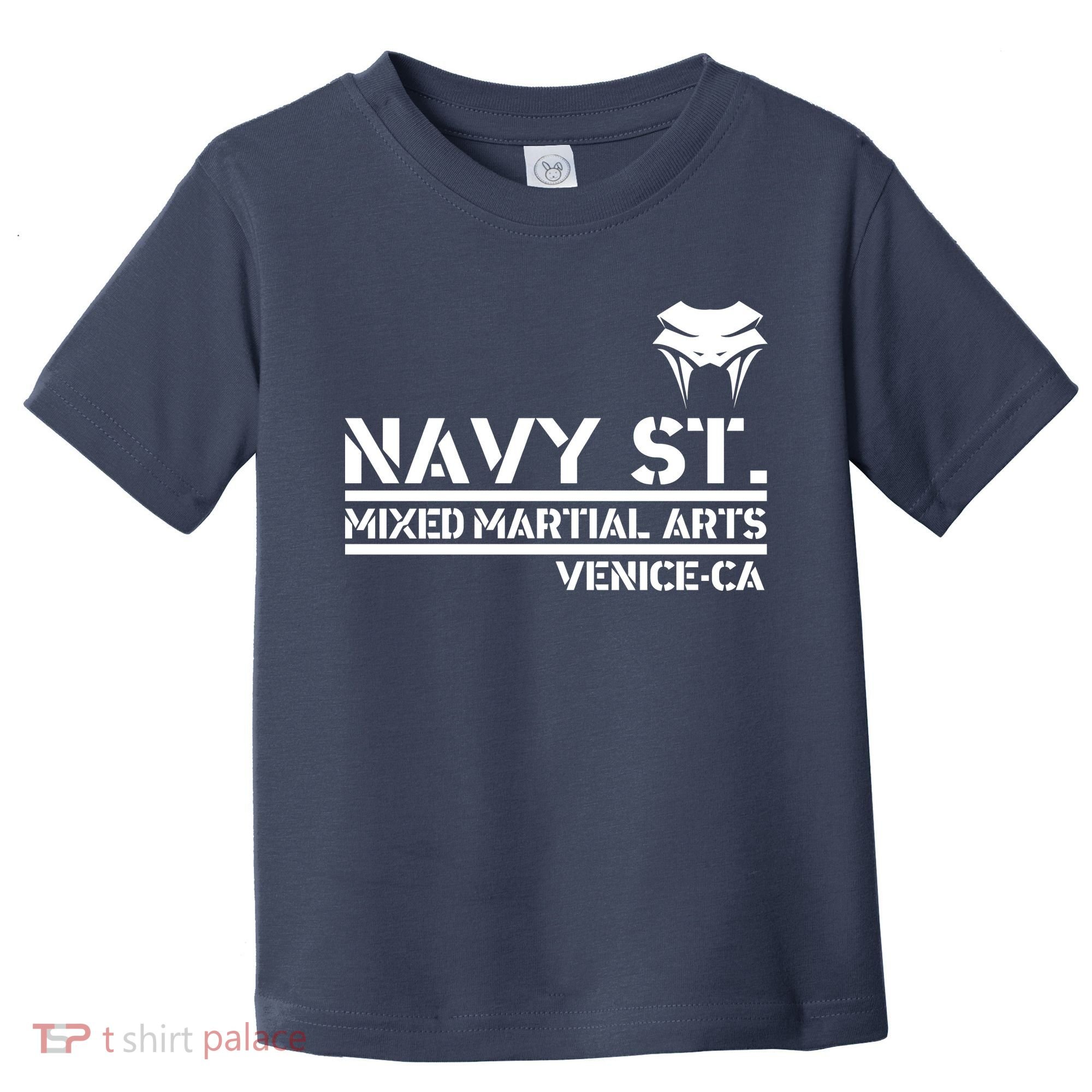 Navy St Mix Martial Arts Venice California Snake Logo Toddler T-Shirt