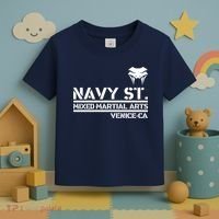 Navy St Mix Martial Arts Venice California Snake Logo Toddler T-Shirt thumb 3