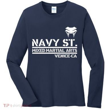 Navy St Mix Martial Arts Venice California Snake Logo Women's Long Sleeve Shirt