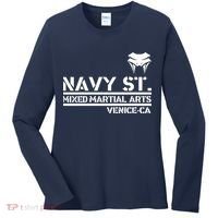 Navy St Mix Martial Arts Venice California Snake Logo Women's Long Sleeve Shirt thumb 0