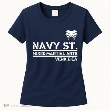 Navy St Mix Martial Arts Venice California Snake Logo Women's T-Shirt