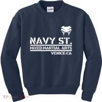 Navy St Mix Martial Arts Venice California Snake Logo Kids Sweatshirt thumb 0