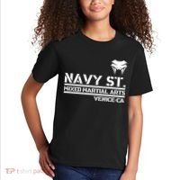 Navy St Mix Martial Arts Venice California Snake Logo Kids T-Shirt thumb 2