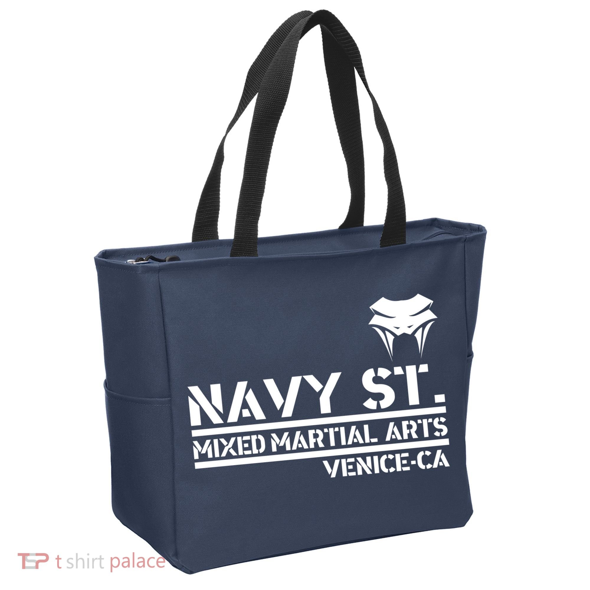 Navy St Mix Martial Arts Venice California Snake Logo Tote Bag