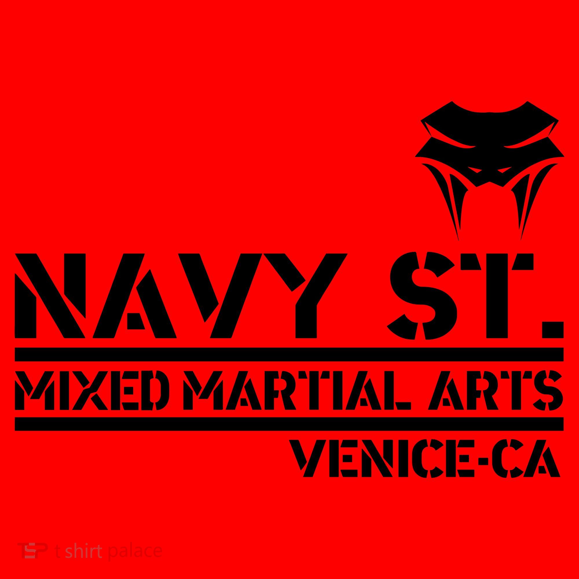 Navy St Mix Martial Arts Venice California Snake Logo Santa Hat