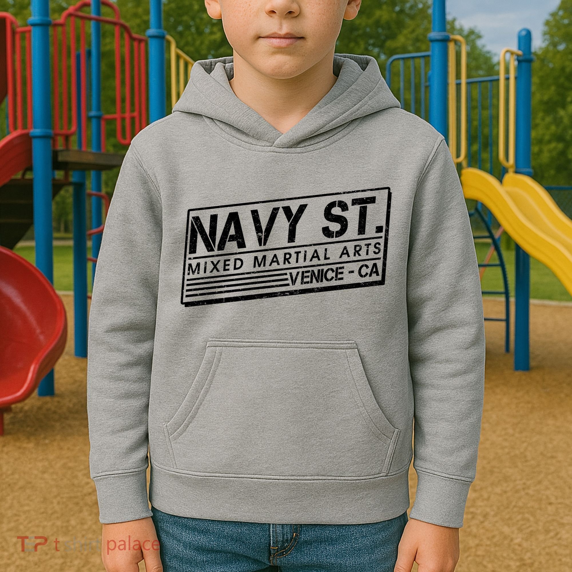 Navy St Mixed Martial Arts Venice Ca Kids Hoodie