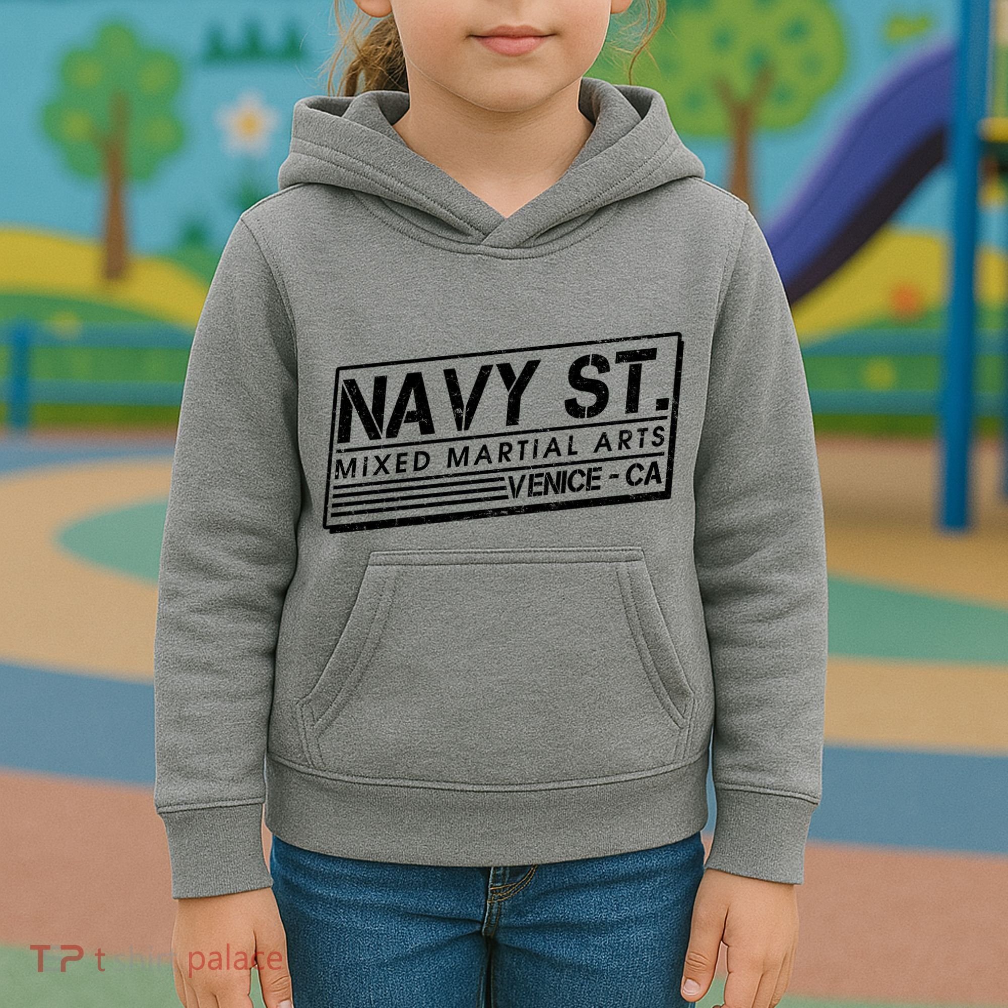 Navy St Mixed Martial Arts Venice Ca Kids Hoodie